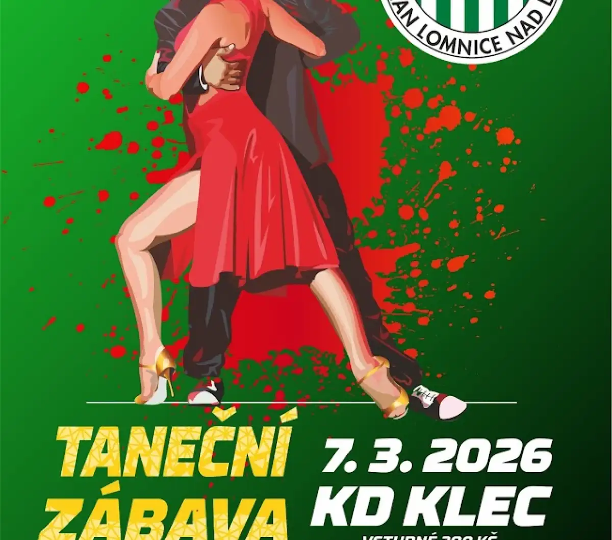 Pozvánka na taneční zábavu 2026