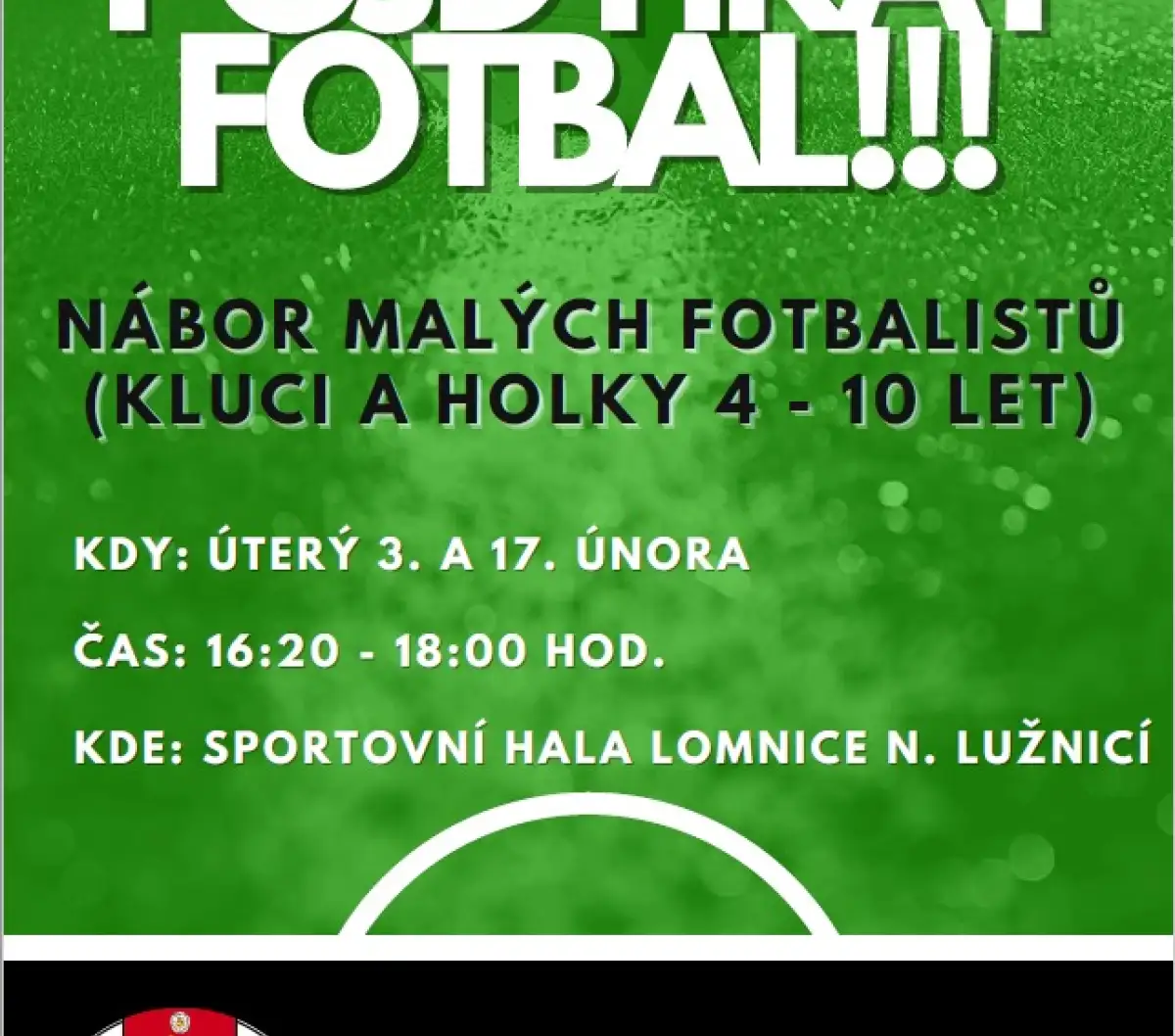 Nábor fotbalistek a fotbalistů 2026